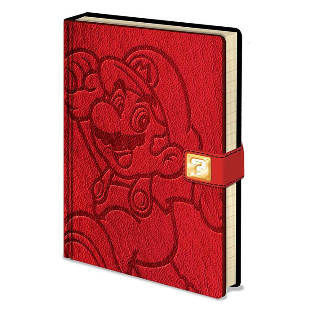 SUPER MARIO スーパーマリオ (40周年 ) - Jump / Premium A5 / ノート・メモ帳 - PGS